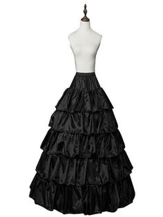 The Ballgown Petticoat – Goth Mall White Floral Headpiece, Gothic Ball Gown, Gothic Prom Dress, Satin Ballgown, Black Wedding Dress Gothic, Ballgown Dress, Black Red Wedding, Ballgown Skirt, Dress Box