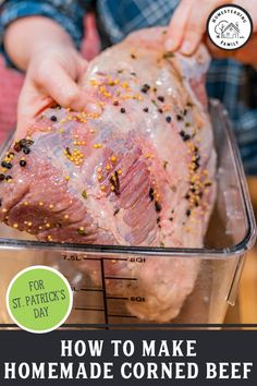 Store-bought corned beef is convenient, but homemade corned beef is so easy, even more delicious, and can be made in the crockpot, Instant Pot or Dutch oven. Learn to corn your own beef with this simple brining method and you won't have to wait until St. Patricks Day for this delicious beef brisket recipe again.