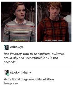 an iphone screen with two pictures of harry potter and ron weasley on it