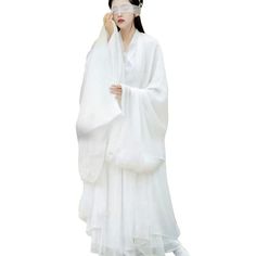 PRICES MAY VARY. Chiffon Hand Wash Only White Kimono Traditional, Hanfu White, Chinese Outfits, Kimono Traditional, Chinese Dance, Chinese Costume, White Kimono, Oc Inspo, Hanfu Dress