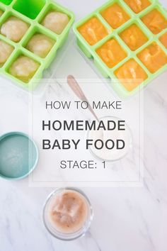 how to make homemade baby food stage 1