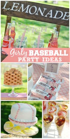 League Of Their Own Party, Girly Party Ideas, Baseball Theme Party, A League Of Their Own, League Of Their Own, Sports Girl, Girly Party, Baseball Birthday Party