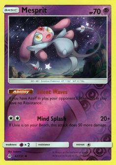 a pokemon card with an image of a cat on it's back and the caption