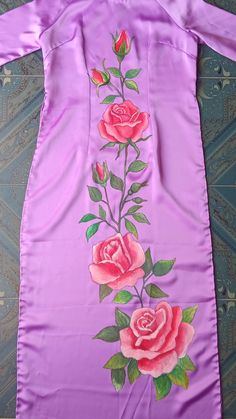 Suit Painting, Painted Dupatta, Mekhela Chador, Fabric Colour Painting, Customised Denim Jacket, Sewing Easy, Dress Designing