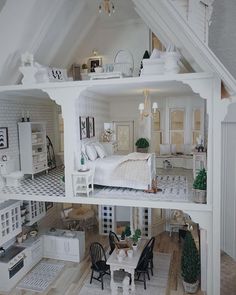 a doll house with all the furniture in it