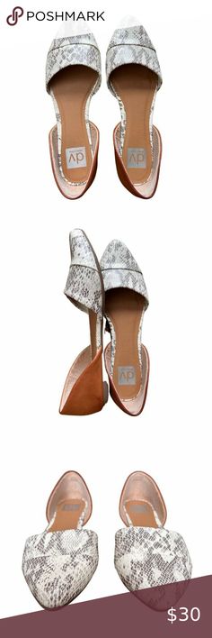 DV Dolce Vita Snakeskin Pointed Toe Slip On Flat Shoe (Womens 8.5) Animal Print Flats, Women's Slip On Shoes, Comfort Shoes Women, Animal Print Shoes, Flat Shoe, Womens Business Casual, Walking Shoes Women, Dolce Vita Shoes, Work Wear Women