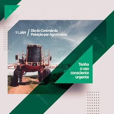 a brochure with an image of a tractor on the side and words in spanish