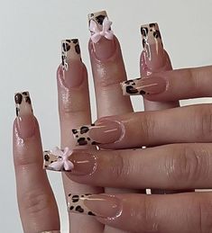 Wife Nails, Nails March, March Nails, Tapered Square Nails, Cheetah Nails, Tapered Square, Nails Aesthetic, Summery Nails, Print Nails