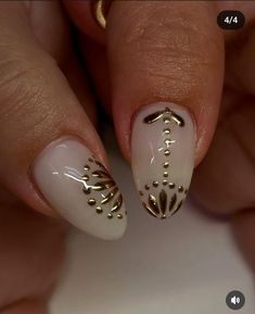 Gold Chrome Nail Art, Nail Journey, Gold Chrome Nails, Become Your Own Boss, Chrome Nail Art, Subtle Nails, Chrome Nail, Casual Nails, Almond Nails Designs