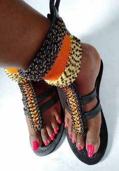 On Saleafrican Beaded Gradiator/ Women Sandals/ Kenyan Sandals/her Gift/ Handmade Sandals/maasai Sandals/ Leather Sandals/flip Flop Sandal - Etsy Handmade Adjustable Flip Flops, Handmade Black Flip Flops, Beaded Adjustable T-strap Sandals, Traditional Adjustable T-strap Sandals With Single Toe Strap, Handmade Toe Post Festival Flip Flops, Handmade Toe Post Flip Flops For Festivals, Adjustable Beaded Toe Ring Sandals, Handmade Adjustable Toe Ring Sandals, Handmade Adjustable Casual Toe Ring Sandals