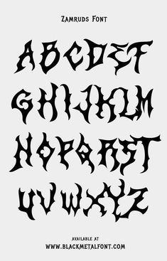 an old fashioned gothic font with black letters