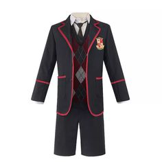 The Umbrella Academy Cosplay Costumes - Costume Only / S / Tie Pants, Number Five, School Uniform Outfits, Men Halloween, Uniform Dress, Anime Cosplay Costumes, Party Suits, Estilo Preppy, Cosplay Characters