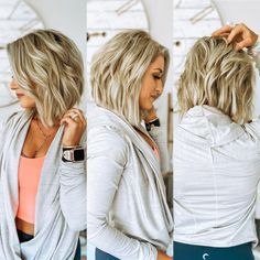 Stacked Shoulder Length Hair, Gina Kirschenheiter Short Hair, Medium Length Hair Cuts With Layers Mom, Thick Hair Shoulder Length Haircut, Medium Length Hair Styles Summer 2024, Hair For Women In Their 40s, Shorter Hair Cuts, Choppy Layered Bob Hairstyles, Mom Haircuts