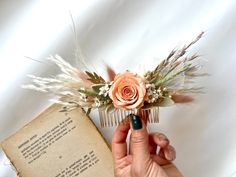 There is a preserved flowers rose in the comb accessory. It is quite light and convenient to use. Ideal for multiple hairstyles. The length of the accessory is 8,66 icnh / 22 cm. The width is 3,54 inch / 9 cm.  It is ideal for bride candidates who love elegant, simple and natural details. - Please read our policies and product details before ordering. Please contact us if there is any problem. It is designed and handmade in Turkey. International shipping It can be fixed with wire buckle. Do not Cleopatra Headpiece, Wedding Comb, Wedding Hair Comb, Bridal Comb, Preserved Flowers, Flowers Rose, Washing Liquid, Hair Comb Wedding, Bridal Hair Comb