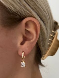 14k gold filled huggie hoop earring with our best selling diana charm! Classic Dangle Huggie Earrings In 14k Gold Filled, Classic 14k Gold Filled Dangle Huggie Earrings, Classic 14k Gold-filled Dangle Huggie Earrings, 14k Gold Filled Tarnish Resistant Drop Huggie Earrings, 14k Gold-filled Tarnish-resistant Drop Huggie Earrings, Classic 14k Gold Filled Drop Huggie Earrings, Dainty 14k Gold Filled Tarnish Resistant Huggie Earrings, Nickel-free 14k Gold-filled Huggie Earrings, Dainty 14k Gold-filled Dangle Huggie Earrings