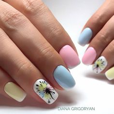 Nail Polish Ideas Spring, Nail Art Printemps, Spring Nail Designs 2023, Cute And Easy Nails, Trendy Summer Nails 2023, Design Summer Nails, Elegant Nail Polish, Gel Nail Art Designs