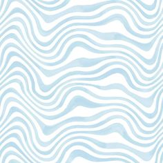 an abstract blue and white background with wavy lines in the shape of waves on a white background