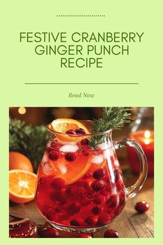 Delicious cranberry ginger punch ready for the holidays, showcasing a vibrant red color and garnished with festive ingredients. Perfect for Christmas parties or family gatherings. Cranberry Orange Punch, Orange Punch Recipes, Vodka Punch, Orange Punch, Holiday Punch, Punch Recipe, Party Punch, Lime Soda, Festive Drinks