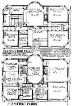 the first floor plan for an old house