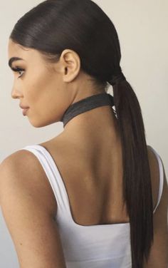 We’re loving the glam of a long, low pony. Bonus: the style is super easy to create! Low Pony Hairstyles, Ponytail Hairstyle Ideas, Cute Ponytail, Low Ponytail Hairstyles, Pony Hairstyles, Cute Ponytails