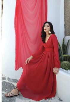 Name: Seaside holiday beach dress, travel dress, fairy dressMaterial:blendedColor:red,orangeFeatures:fairy.sexySize(cm):S,M,L,XL 1inch=2.54cmS:bust:86,waist:63,length:123,sleeve:58M:bust:90,waist:67,length:124,sleeve:59<p>L:bust:94,waist:71,length:125,sleeve:60</p><br/><p>XL:bust:100,waist:76,length:126,sleeve:61</p><br/><p>Note:Due to different measurement methods,there will be 1-3 error(unite:cm), please understand.</p><br/><p>Please Solid V-neck Chiffon Dress, Elegant Flowy Chiffon V-neck Dress, Chiffon V-neck Bridesmaid Maxi Dress, Elegant Flowy V-neck Dress With Surplice Neckline, Red V-neck Chiffon Dress, Red V-neck Chiffon Wedding Dress, Flowy Solid Chiffon Dress With V-neck, Flowy Solid Chiffon V-neck Dress, Chiffon Maxi Dress With Empire Waist For Party