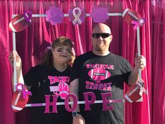 Breast Cancer photo frame prop 5k / 10k walk/run Tackle Cancer 2017 theme HERS Breast Cancer Foundation Photo Boots, Frame Props, Photo Frame Prop, Charity Event, Fun Run, Photo Frame, Running