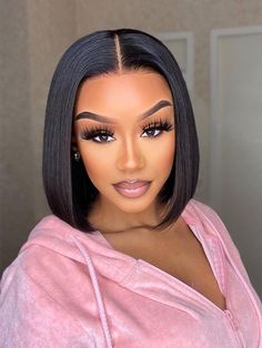 Product Details SKU D818 Wig Cap Lace Front Wig Length 10-16 inches Weight 150-300g Hair Material 100% virgin hair from one donor Last For one more year Density 150% Hair Color Natural black color Hairline & Knots  pre-plucked & pre-bleached Can Be Dyed yes Straps adjustable Circumference 22.25 inches, standard Bob Cut Wigs, Bob Lace Front Wigs, Wigs Human Hair, Hair Wear, Bob Wig