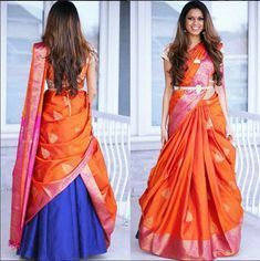 Lehenga Dupatta Style, Draping Ideas, Saree Drape, Dupatta Style