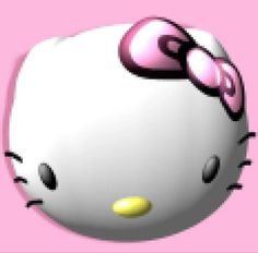 an image of a hello kitty character on a pink background