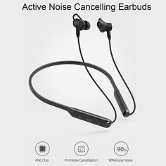 anker active noise earbuds with built - in microphone