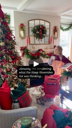 76K views · 11K reactions | Life’s all about choices…and I made the choice to decorate every square inch of my house for Christmas so now I must deal with the consequences 🤣😭

I’ve gotta say though… ‘twas worth it!! ✨🎄

follow me for more sound life advice and home decor inspo 💃🏼 | Fidlin Around Home