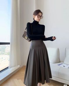 Classy Korean Outfits, Modest Formal Wear, Money Dress, Korean Fashion Dress, Mode Inspo, Casual Style Outfits, Looks Vintage