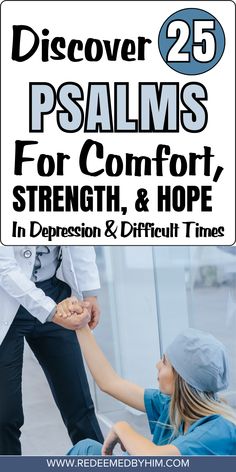 Find comfort and strength with these 25 Psalms for depression, hope, and peace during difficult times. Perfect for moments when you need uplifting words, these Bible verses provide reassurance and healing. Whether you're seeking encouragement, spiritual strength, or a sense of calm, these Psalms will guide your heart and mind toward hope. Click now to explore these powerful scriptures and find the inspiration you need today. Powerful Scriptures, Uplifting Words, Troubled Times, Heart And Mind, Psalms, Verses, Bible Verses, Encouragement, Spirituality