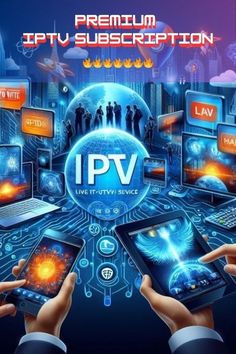 two hands are holding their phones and touching the screen that is displaying ipv on it