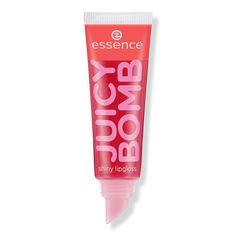 Juicy Bomb Shiny Lip Gloss - FeaturesEach gloss has a delightful fruity fragrancePlayful, fun packagingSlanted applicator for easy applicationCruelty freeNon-sticky textureFormulated WithoutGlutenMicroplastic particlesParabensAnimal by-products - Juicy Bomb Shiny Lip Gloss Essence Lipgloss, Cheap Lipgloss, Essence Skincare, Shiny Lip Gloss