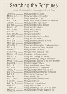 a poster with the words searching the scripturess