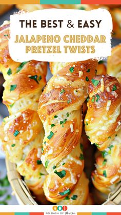 the best and easy jalapeno cheddar pretzel twists recipe