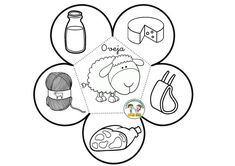 a sheep is surrounded by other items to make it look like an animal