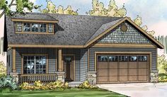 this is an artist's rendering of these garage plans