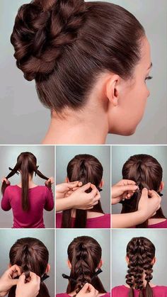 Bun Hairstyles For Short Hair, Short Hair Shoulder Length, Braid Bun Updo, Ulzzang Hair, Easy Bun, Easy Bun Hairstyles, Medium Bob Hairstyles, Bohemian Hairstyles