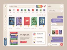 an image of a web page with books on it