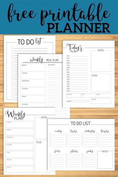 the free printable planner is perfect for busy moms and her kids to do