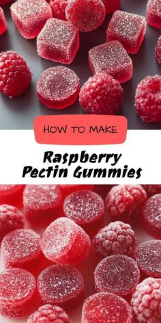 raspberry gummies with the words how to make them