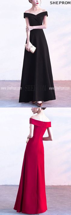 Buy Simple Off Shoulder Aline Long Red Party Dress id#S1760 at SheProm. SheProm.com is an online store with thousands of formal dresses. Shop 100% authentic prom dresses with free standard shipping. Red Party Dress, Best Wedding Guest Dresses, Party Dresses Online, Red Party, Semi Formal Dresses, Long Red