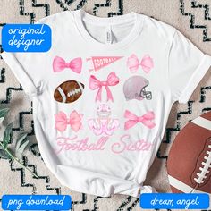 Pink Sublimation Design With Team Name For Game Day, Pink Sublimation Design T-shirt For Game Day, Football Sister, Pink Games, Sunday Funday, Cup Wrap, Social Club, Canvas Bag, Digital Download Etsy