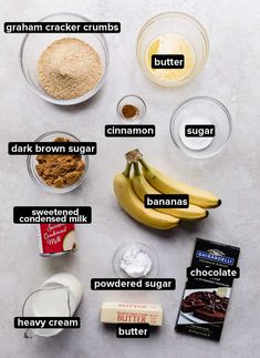 ingredients to make chocolate peanut butter cookies laid out on a white surface with text overlay