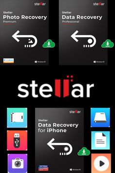 stellar data recovery for iphone is shown in this screenshoter image with the text stellar