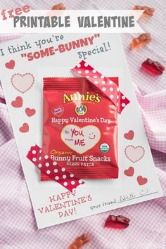 valentine's day candy with free printables