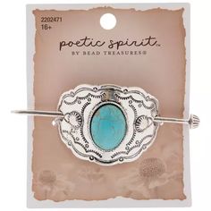 Imitation Turquoise Ponytail Hair Pin | Hobby Lobby | 2202471 Turquoise Hair Accessories, Western Turquoise Wedding, Southwestern Outfits, Horse Hair Jewelry, Western Turquoise, Turquoise Hair, Country Clothing, Turquoise Wedding, Diy Projects Videos