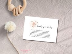 a card that says, better for today on it next to a wooden ring and flower